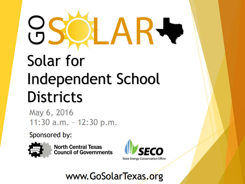 Solar for ISDs Webinar