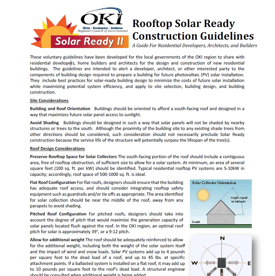 OKI Rooftop Solar Ready Construction Guidelines
