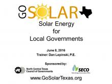 Solar Energy Basics, Permit Processes, and Ordinance Development