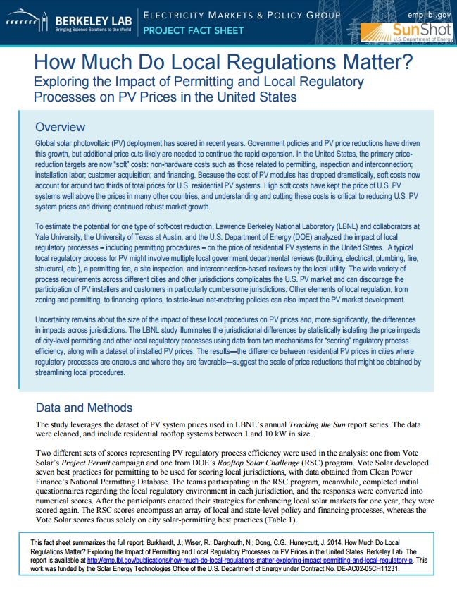 Impact of Permitting Report