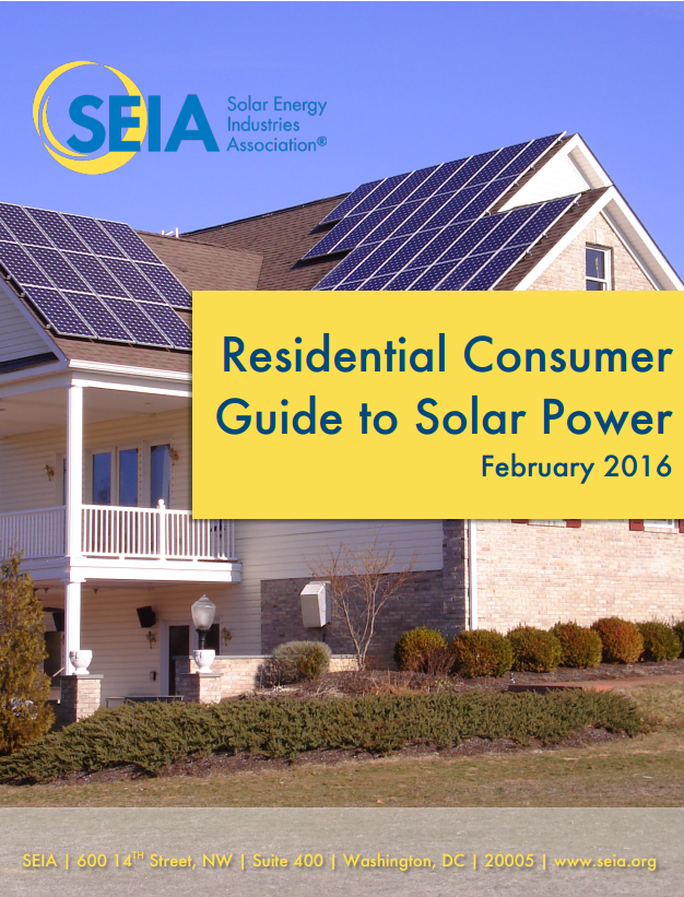 SEIA Residential Consumer Guide to Solar Power